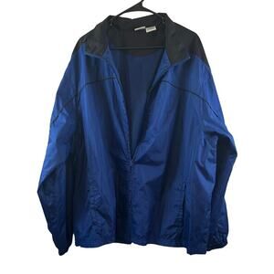 Athletic Works Men's Blue Windbreaker Jacket Size 2XL